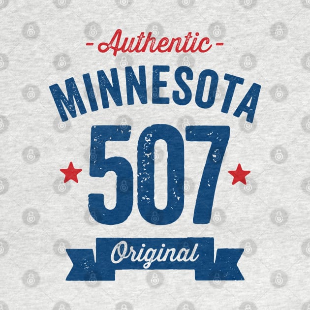 Authentic Minnesota 507 Area Code by DetourShirts